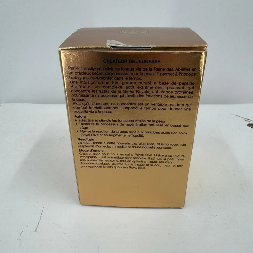 Perlier Royal Elixir Youth Creator Serum 95mL 3.2oz Royal Jelly Italy Anti Aging